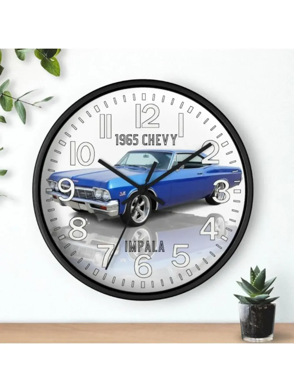 SS 1965 Impala Glow In The Dark Clock New!